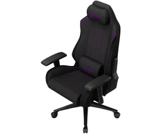 LORGAR CHA41, Ergonomic Gaming Chair Advanced, premium anti-stain fabric, Juodas/violetinė