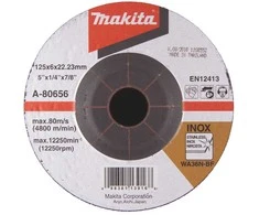 Makita Šlifavimo diskas 125X6 RST (INOX) A-80656