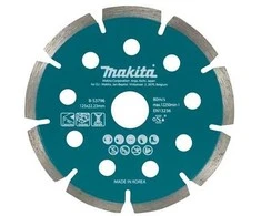 MAKITA DEIMANTINIS DISKAS 125×22,23mm SEGMENTINIS (SAUSAM PJOVIMUI) BETONUI, GRANITUI, MARMURUI