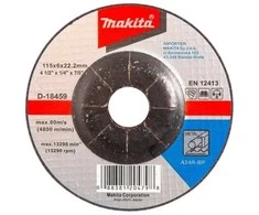 Makita Šlifavimo diskas 115X6 A24R Metalui D-18459