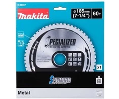 Makita T.C.T. pjovimo ašmenys metalui pjauti 185 x30 x 60T E-23357