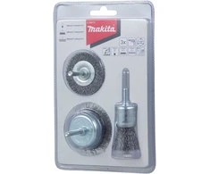 Makita Vielinių šepečių komplektas (3vnt.) gręžtuvams D-66070