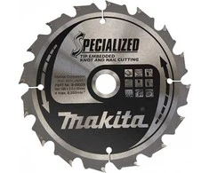MAKITA diskinis pjūklas 165x20x16z SPECIALIZUOTA MEDIENA (SU VINIAIS IR MAZGAIS)