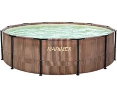 MARIMEX Swimming pool Florida 4,57x1,32 m with skimmer - motif TEAK