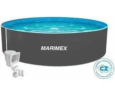 Marimex Pool Orlando 4,57x1,07 m - Pilkas, pool, foil, skimmer (10303044)