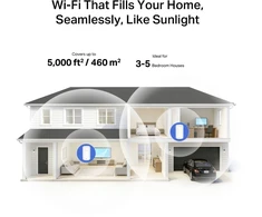 Maršrutizatorius Mercusys MERCUSYS Halo E27BE(2-pack) WiFi7 Mesh (BE3600,2,4GHz/5GHz,1x2,5GbELAN/WAN,2xGbELAN/WAN)
