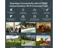 Maršrutizatorius TP-Link WL-AP Access Point Festa F65-Outdoor (AX3000)