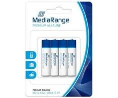MediaRange Premium Alkaline batteries LR03 (AAA) 1,5V blister 4pcs/pack