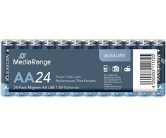 „MediaRange Premium“ šarminės baterijos LR06 (AA) 1,5 V, blisterinė pakuotė, 24 vnt./pak.