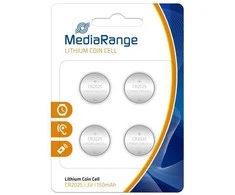 MediaRange Premium Lithium battery CR2025 3V blister 4pcs/pack