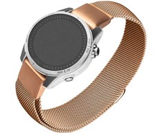 Fixed Dirželis ze stali nierdzewnej do Garmin QuickFit 20 mm rožinė złoto