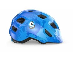 Met Salmai Šalmas MET HOORAY Mėlyna Monsters Glossy S 52-56 cm
