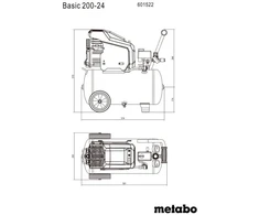 METABO KOMPRESORIUS BASIC 200-24