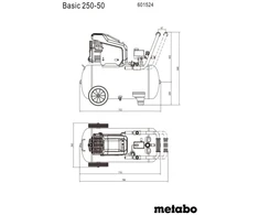 Oro kompresorius Metabo BASIC 250-50; 1500 W