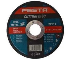 Festa Metal Cutting Wheel O 115 x 1,0 x 22,2 mm