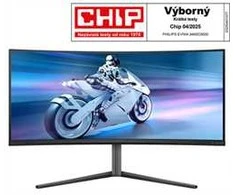 Monitorius Philips Evnia Curved Gaming Monitor, OLED 3440x1440, Juodas/Pilkas 34M2C6500/00