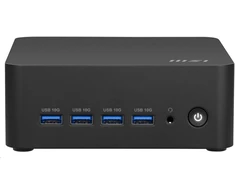 MSI PC Cubi Z AI 8M-008BEU, R5 8645HS, N/A, N/A SSD, N/A, No OS, Juodas