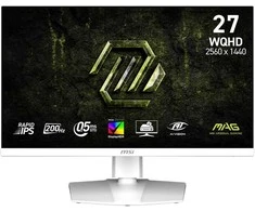 Monitorius MSI LCD MAG 274QRFW E20, 27", 2560x1440, Rapid IPS, 0,5 ms, VESA 100x100, Baltas