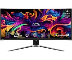 Monitorius MSI MAG 341CQP | 175 Hz | UWQHD | 34'' | QD OLED | 0.03 ms