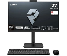 Stacionarus kompiuteris Komputer MSI PC AIO Pro Max 27TP Z 8MG-002XEU, Ryzen 7 255, 27'', Anti-Glare, 16GB, 512GB SSD, N/A, No OS, Juodas