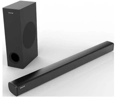 Namų kino sistema Sencor Soundbar su belaidžiu žemųjų dažnių garsiakalbiu SSB 5500BW 2.1CH 160W