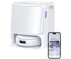 Dulkių siurblys-robotas „Narwal Freo Z10 Pro“ su automatinio išsivalymo stotele, baltas