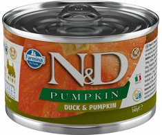 FARMINA N&amp;D PUMPKIN - DOG Wet antiena&amp;moliūgas ADULT MINI 140 g (pak.6)