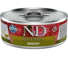 Drėgnas Kačių Maistas - FARMINA N&amp;D CAT Quinoa Urinary Adult Antienos Skonio 80g