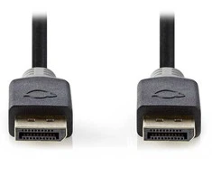 Nedis Displayport Cable | DisplayPort jungtis | DisplayPort jungtis | 8K@60Hz | Paauksuotas | 2,00m | apvalus | PVC | Antracitas / Pilka | Pakavimas su Si