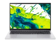 Nešiojamas kompiuteris ACER NTB Aspire Go 16 (AG16-71P-7632), Core 7 150U, 16" WUXGA, 16 GB, 1 TB SSD, Intel Graphics, Linux, sidabrinis