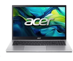 Nešiojamas kompiuteris „ACER NTB Aspire Lite 15 (AL15-33P-3170), Core 3 N355, 15,6" FHD, 8 GB, 512 GB SSD, Intel Graphics, W11H, sidabrinė“