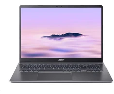Nešiojamas kompiuteris „ACER Chromebook Plus 516“ (CB516-1HT-57NV), „Core 5 120U“, 16 colių įstrižainės WUXGA, 16 GB, 256 GB SSD, „Intel“, „Chrome“ OS, pilkas