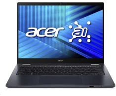 Nešiojamas kompiuteris ACER NTB TravelMate P4 Spin 14 (TMP414RN-55-TCO-5574), Core Ultra 5 225U, 14" WUXGA, 16GB, 512GB SSD, Intel, W11P, mėlynas