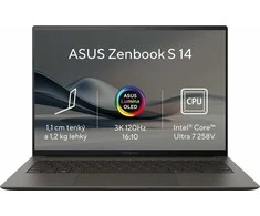 Nešiojamas kompiuteris ASUS Zenbook S 14 OLED UX5406SA-OLED093X Zumaia Pilkas metalinis