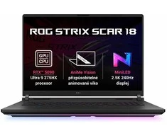 Nešiojamas kompiuteris ASUS ROG Strix SCAR 18 G835LX-NEBULA011X Off Juodas