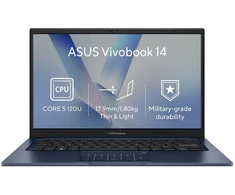 Nešiojamas kompiuteris ASUS Vivobook 14 X1404VA-EB2277WZ Quiet Mėlyna (without power adapter)