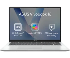 Nešiojamas kompiuteris ASUS Vivobook 16 M1607KA-MB245WZ Cool Sidabrinis (without power adapter)