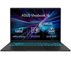 Nešiojamas kompiuteris ASUS NTB V16 (V3607VP-RP028W), Core 7 240H, 16" 1920x1200, 32GB, 1TB SSD, Intel+RTX 5070, W11 Home, Matte Juodas