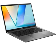 Nešiojamas kompiuteris ASUS NTB Vivobook S14 (M3407GA-OLED016WZ), AI 7 445, 14" WUXGA, 32GB, 512GB SSD, Radeon, W11 Home, Matte Gray