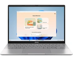 Nešiojamas kompiuteris ASUS NTB Vivobook S14 (M3407GA-OLED013WZ), Ryzen AI 7 445, 14" 1920 x 1200, 16GB, 512GB SSD, Radeon, W11 Home, Sidabrinis