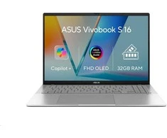 Nešiojamas kompiuteris ASUS NTB Vivobook S16 (S3607AA-OLED009), Ultra 7 355, 16", 1920 x 1200, 32 GB, 1 TB SSD, Intel Arc, be OS, sidabrinis