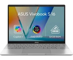 Nešiojamas kompiuteris ASUS Vivobook S16 M3607KA-OLED009W Cool Sidabrinis