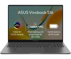 Nešiojamas kompiuteris ASUS Vivobook S16 pilka