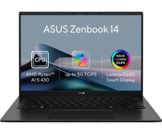 Nešiojamas kompiuteris ASUS ZenBook 14 UM3406GA-OLED171WZ Jade Juodas (without power adapter)