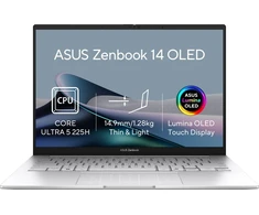 Nešiojamas kompiuteris ASUS ZenBook 14 UX3405CA-OLED577WZ Foggy Sidabrinis (without power adapter)