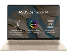 Nešiojamas kompiuteris ASUS ZenBook 14 UX3480AA-OLED348W Zabriskie rusvai gelsvas