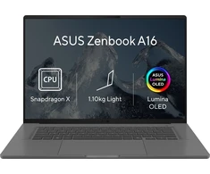 Nešiojamas kompiuteris ASUS Zenbook A16 UX3607QA-OLED110WZ pilka