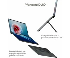 Nešiojamas kompiuteris ASUS Zenbook Duo OLED UX8406CA-OLED166X rašalinis pilkas metalinis