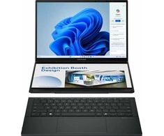 Nešiojamas kompiuteris ASUS Zenbook Duo OLED UX8406CA-OLED166X rašalinis pilkas metalinis