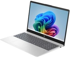Hewlett Packard (HP) Nešiojamas kompiuteris HP OmniBook 3 AI 15-fn0000nc, R5 330 (4C) 50 TOP, 15.6" FHD 300 nits, 16GB/512GB, Radeon, Win11, sidabrinis + 3m GamePass